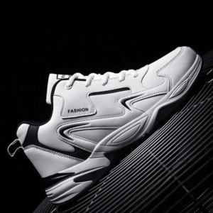 Leather Upper High Top Men's Shoes